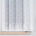 Firanka żakardowa 054160 / kolor biały / wysokość 160cm