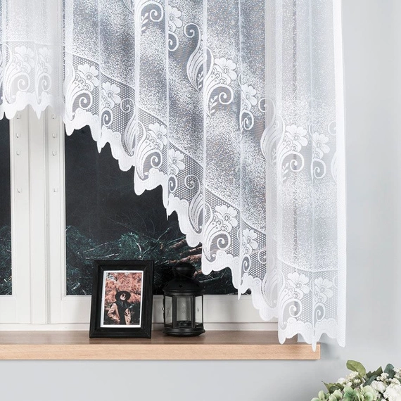 Firanka gotowa żakardowa ADELINA / 310x160cm / kolor biały