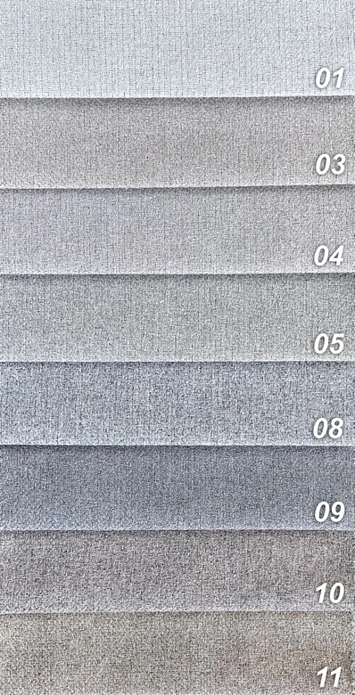 Tkanina LARSEN - 100% Blackout / kolor jasny szary 01 / kupon 210x280cm