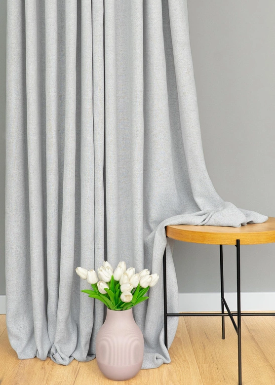 Tkanina zasłonowa na metry OPAL / wysokość 300cm / kolor szary C6