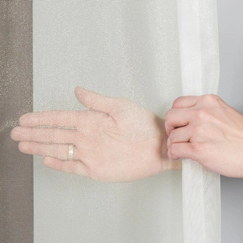 Firanka fantazyjna 000430 / kolor kremowy / wysokość 330cm