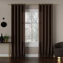 Tkanina zasłonowa MILAS / wysokość 290cm / kolor 012 (ciemny brąz)