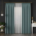 Tkanina zasłonowa IBIZA / wysokość 300cm / kolor 011 jasny turkus