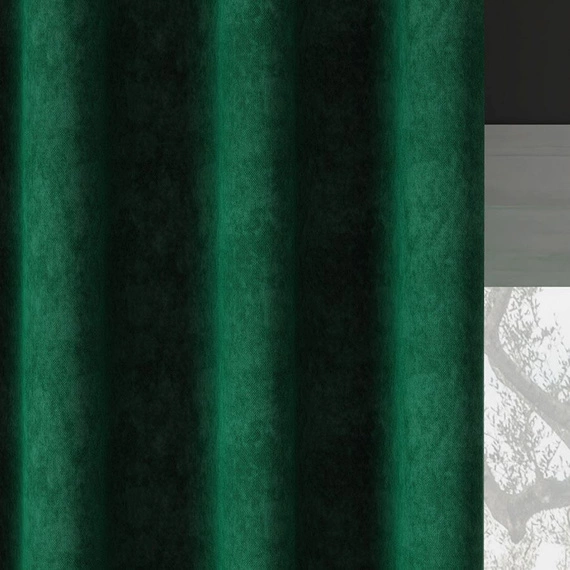 Tkanina zasłonowa MILAS / wys 290cm / kolor 788 (szmaragdowy)