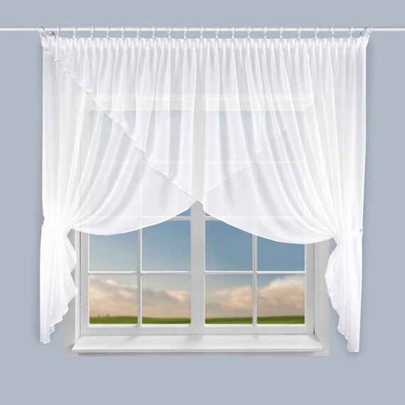 Firanka gotowa FK0183 / 400x145cm / kolor biały