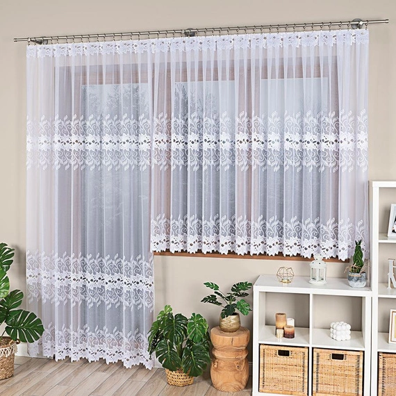 Firanka żakardowa gotowa BASTIA / 648107 / 400x160cm