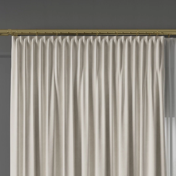 Tkanina zasłonowa na metry VELVET / wysokość 300cm / kolor 056 écru