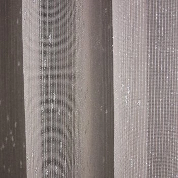 Firanka 292 / kolor beżowy + srebrny / kupon 350x290cm