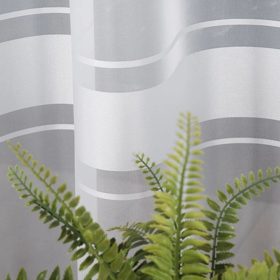 Firanka fantazyjna 000762 / kolor biały / kupon 230x250cm