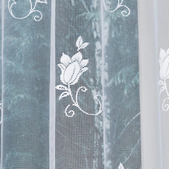 Firanka gotowa żakardowa EDYTA / 300x160cm / kolor biały