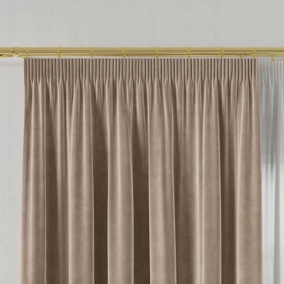 Tkanina zasłonowa na metry VELVET / wysokość 300cm / kolor 009 cappuccino