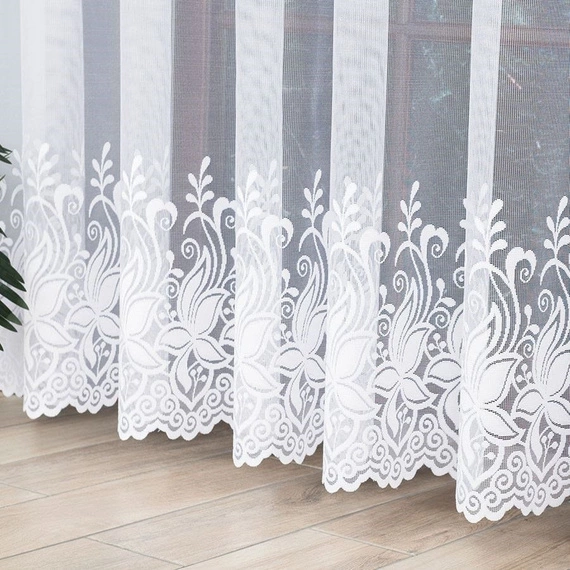 Firanka żakardowa na metry 018227 / kupon 240x250cm