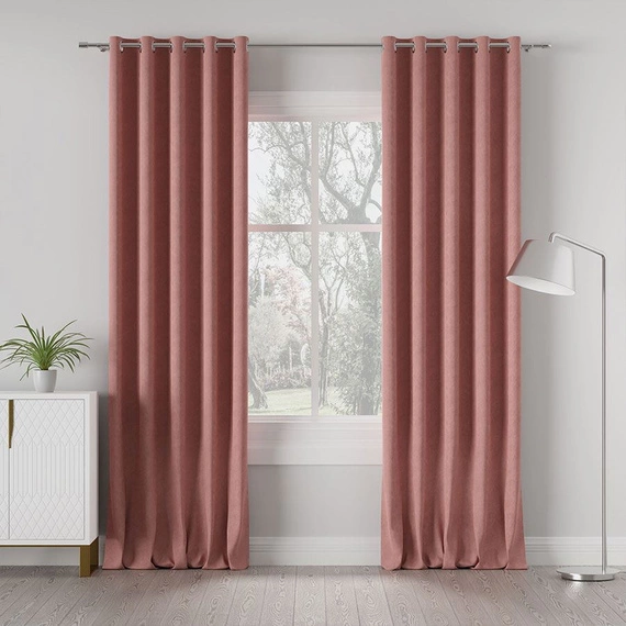 Tkanina zasłonowa MILAS / kolor 019 (pudrowy róż) / kupon 70x290cm