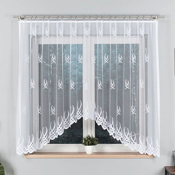 Firanka gotowa żakardowa GOSIA / 300x160cm / kolor biały