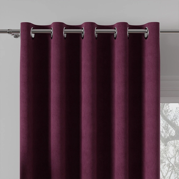 Tkanina zasłonowa MILAS / wysokość 290cm / kolor 028 (purpurowy)