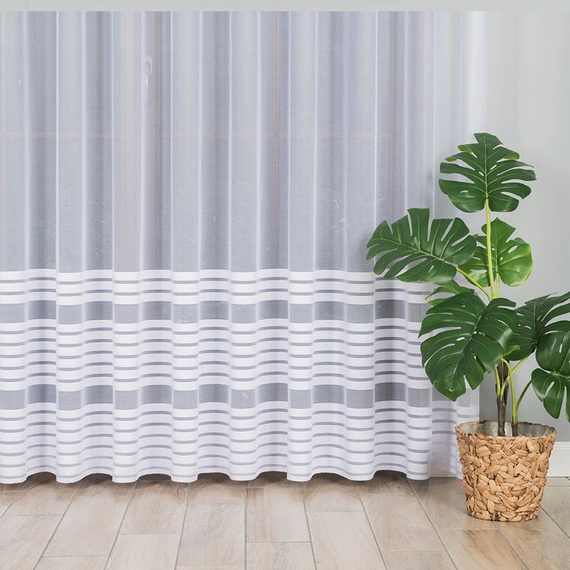 Firanka żakardowa na metry 000281 / kolor biały / wysokość 250cm
