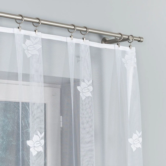 Firanka gotowa żakardowa IRENA / 310x160cm / kolor biały