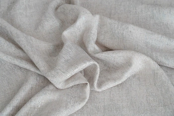 Tkanina dekoracyjna na metry SORO / kolor beżowy + srebrny S6-2 / kupon 170x300cm