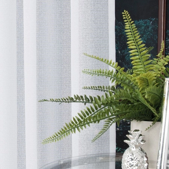 Firanka fantazyjna 000121 / kolor biały / kupon 230x250cm