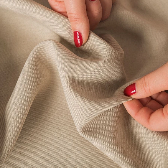 Tkanina zasłonowa IBIZA / kolor 017 beżowy / kupon 230x300cm