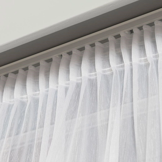 Firanka fantazyjna 318461 / kolor biały z błyszczącą nitką / wysokość 300cm