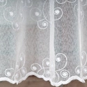 Firanka haftowana 013495 / kolor biały / wysokość 160cm