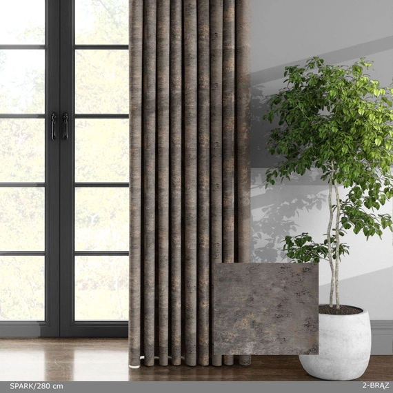 Tkanina welurowa SPARK / wysokość 280cm / kolor beżowy