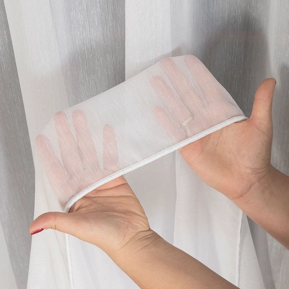 Firanka fantazyjna 318461 / kolor biały z błyszczącą nitką / wysokość 300cm