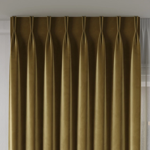 Tkanina zasłonowa na metry VELVET / wysokość 300cm / kolor 012 khaki