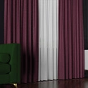 Tkanina zasłonowa na metry Lukrecja / wysokość 310cm / kolor 020 burgundowy