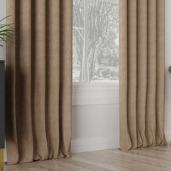 Tkanina zasłonowa MILAS / wysokość 300cm / kolor 007 (kakao)