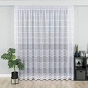 Firanka żakardowa na metry 017834 / kolor biały + szary / wysokość 250cm