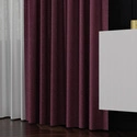 Tkanina zasłonowa na metry Lukrecja / wysokość 310cm / kolor 020 burgundowy
