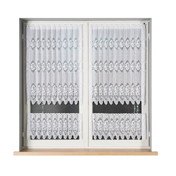 Zazdroska żakardowa 320630 / kolor biały / wysokość 30cm