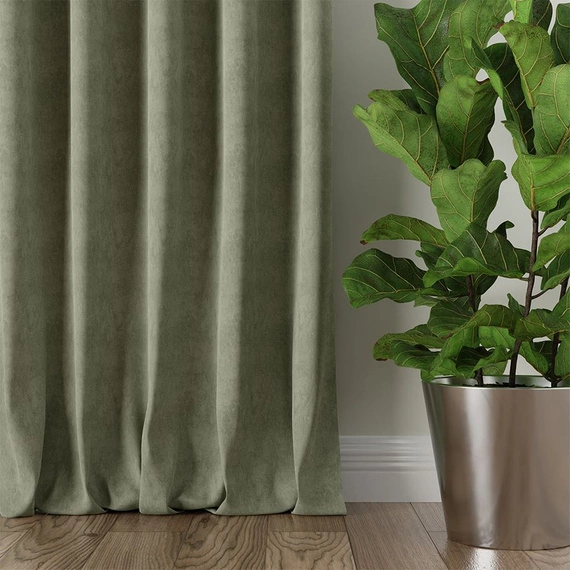 Tkanina zasłonowa MILAS / wysokość 290cm / kolor 016 (miętowy)