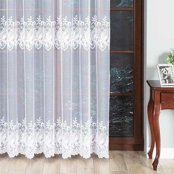 Firanka żakardowa na metry 018227 / kupon 240x250cm