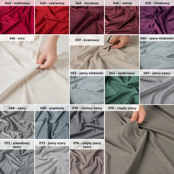 Tkanina zasłonowa na metry VELVET / wysokość 300cm / kolor 035 pastelowy fioletowy