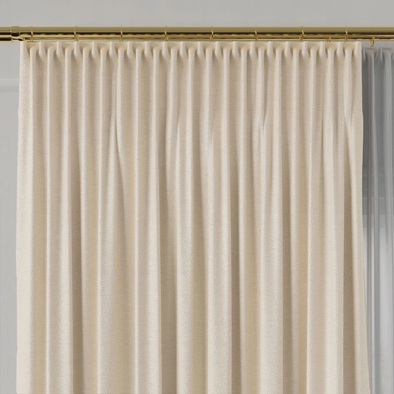 Tkanina zasłonowa na metry Lukrecja / wysokość 310cm / kolor 001 ecru