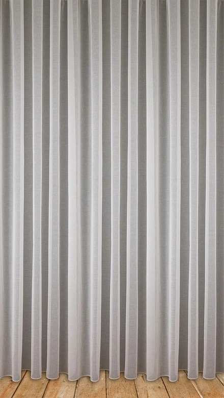 Firanka 8014 / kolor kremowy / kupon 90x300cm