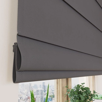 Roleta zaciemniająca NEW BLACKOUT / szara / szyta na wymiar