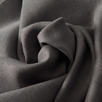 Tkanina zasłonowa blackout DANTE / kolor grafitowy 026 / kupon 180x300cm