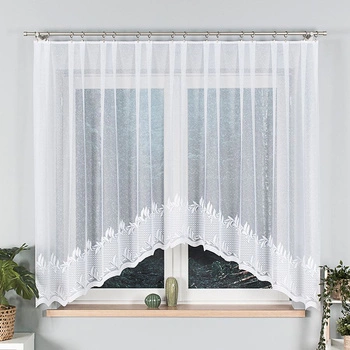 Firanka gotowa żakardowa KAMELIA / 310x160cm / kolor biały