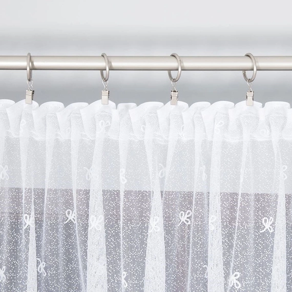 Firanka żakardowa 054160 / kolor biały / wysokość 250cm