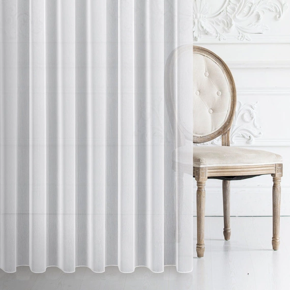 Firanka fantazyjna 318331 / biała / kupon 150x300cm