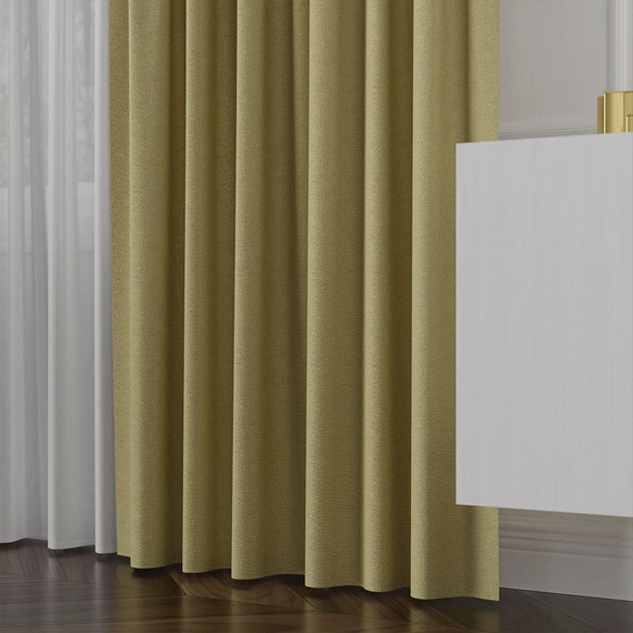 Tkanina zasłonowa na metry Lukrecja / wysokość 310cm / kolor 018 szałwiowy