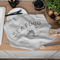 SEAFOOD Ścierka kuchenna, rozmiar 50x70cm, kolor szary 001